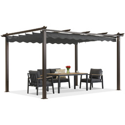 Pergola tarasowa Barbados 3x4 m Garden Point woodlike-antracyt