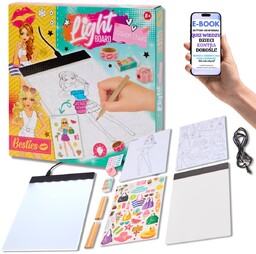 LEKKI TABLET GRAFICZNY LED Tablica Do Szkicowania KOLOROWANKI