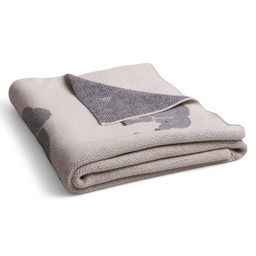 BabyMatex Kocyk dziecięcy 80x100 Rainbow szary słonie bawełniany