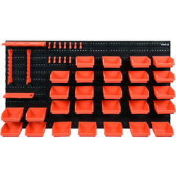 Vorel TABLICA NARZĘDZIOWA Z POJEMNIKAMI I UCHWYTAMI. ZESTAW