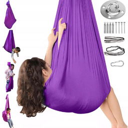 Huśtawka Dla Dzieci Hamak Chusta Sensoryczna Szarfa Akrobatyczna