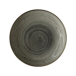 KERA CERAMIKA Talerz deserowy Still Rustic szary 19