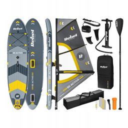 Deska Rebel Active Sup, windsurfing, pompowana, zestaw, 305x76x15