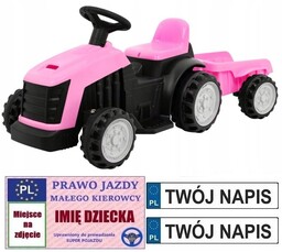 Traktorek Na Akumulator Traktor z Przyczepą