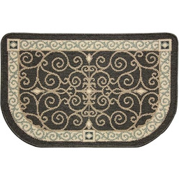 Pilgrim Dywan paleniskowy, polipropylen, kawowy/jasnobrązowy/złoty piasek/jasny turkusowy, 91