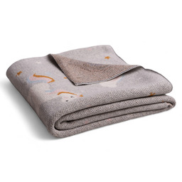 BabyMatex Kocyk dziecięcy 80x100 Rainbow szary biały jednorożce