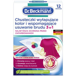 DR BECKMANN Chusteczki do prania Wyłapujące kolor