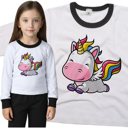 Piżama dziecięca Latający Jednorożec Unicorn Tęcza 86/92