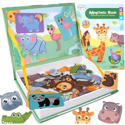 Układanka Magnetyczna Puzzle Zwierzęta Montessori