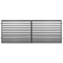 Brama dwuskrzydłowa Daniel ocynk czarny struktura 400 x