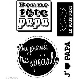 Artemio Mini Clear Stamps Fete Papa
