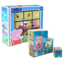 Peppa Świnka Puzzle 9 Kostki