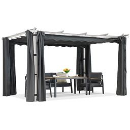 Pergola tarasowa Barbados 3x4 m z zasłonami Garden