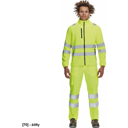 Bluza polarowa - żółty/szary 3XL