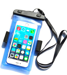 Wodoodporne etui z opaską do telefonu PVC -