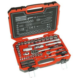 Zestaw kluczy nasadowych CrV 72 szt. 16x1/2", 10x1/4"
