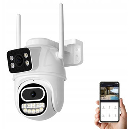 Kamera Podwójna Obrotowa Z Dwoma Obiektywami Ip Wifi