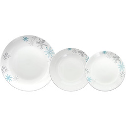 Tognana Snowflak zestaw 18 talerzy