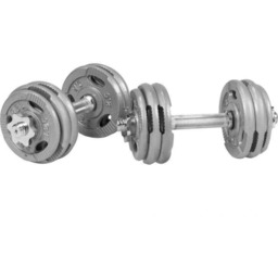 2x15 kg Hantle regulowane żeliwne z uchwytami 30