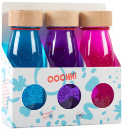 Petit Boum, Zestaw 3 Butelek sensorycznych FLOAT -