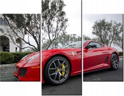 70 90cm Obraz 3 elem Ferrari 599 Gto