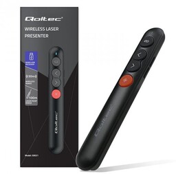 Qoltec Laserowy wskaźnik/Prezenter 4w1/USB 3.0/2.4GHz/30m