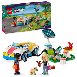 LEGO 42609 Friends, Samochód elektryczny i stacja ładująca