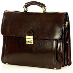 Teczka męska skórzana MARCO MAZZINI handmade - ROBERTO