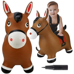 Woopie Skoczek Gumowy Do Skakania Konik + Pompk