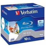 Verbatim BluRay BD-R DL 50 GB x6 10
