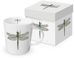 DUŻY KUBEK PORCELANOWY Ważka Dragonfly - w pudełku