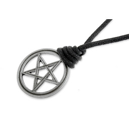 WISIOREK PENTAGRAM NA LINCE rock kolor czarny pentagram