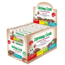 Zdrowy Lizak Mniam-Mniam Chocco-Wow bez cukru kształt łezki,