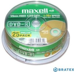 Maxell płyta DVD-R 4,7 16x cake 25