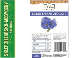 SIEMIĘ LNIANE ZŁOCISTE 500g Złoty Len Nasiona
