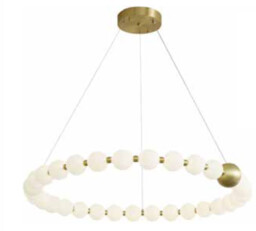 Perla - nowoczesna wisząca lampa LED 60 cm