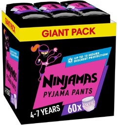 Pampers Ninjamas Dziewczynka Pieluchomajtki, 60 par pieluchomajtek 7