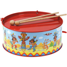 Bębenek dla dzieci z indianami, LeaToys