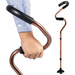 Laska inwalidzka podpora dla seniorów ergonomiczna regulacja wysokośći