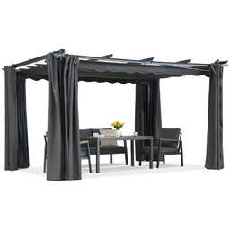 Pergola tarasowa Barbados 3x3 m z zasłonami Garden