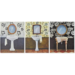 Markowy obraz DKD Home Decor Płótno Łazienki (3