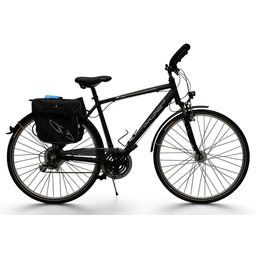 Rower Aluminiowy Trekkingowy 28" Męski Czarny Osprzęt Premium