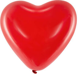 Baloniki czerwone serca - 25 cm - 100