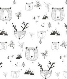 Tapeta Teddy Bears White Wallcolors