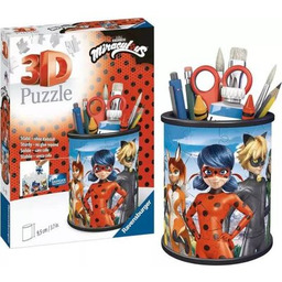 RAVENSBURGER Puzzle 3D Miraculous Przybornik 11278 (54 elementy)