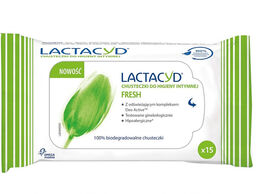 Lactacyd Fresh, chusteczki do higieny intymnej, 15 sztuk