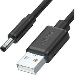Unitek Y-C495BK kabel zasilający USB wtyk DC 3.5/1.35