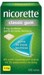 NICORETTE Classic Gum 4mg - 105 sztuk