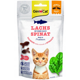 GIMCAT Crunchy Snack Łosoś i Szpinak 50g przysmak