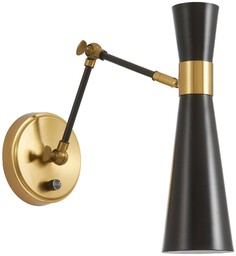 LAMPA ŚCIENNA KINKIET NOWOCZESNY CZARNY SENA W2 LUMINA